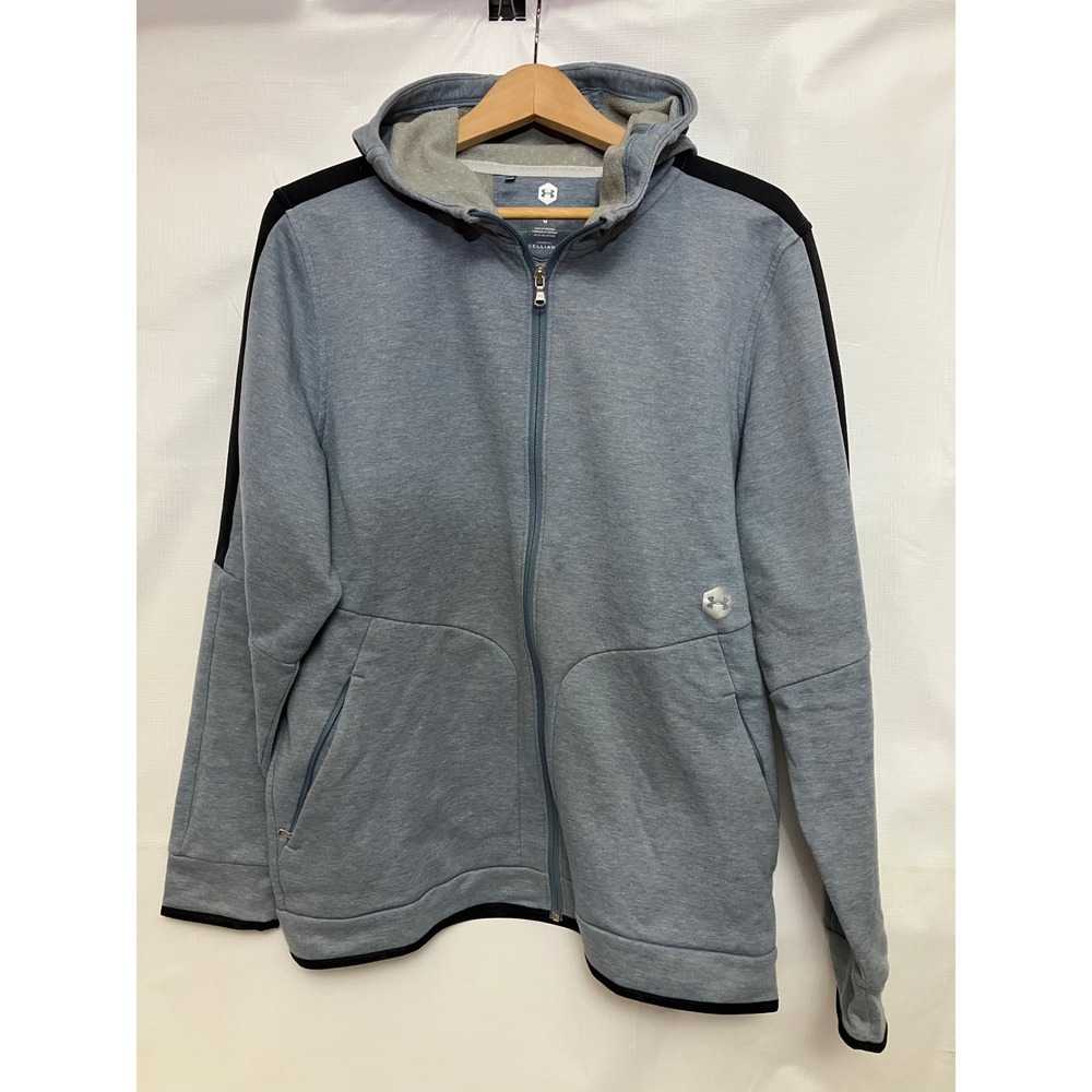 Under Armour Celliant Full Zip Hoodie Women LG Blue Grey Excellent Performance